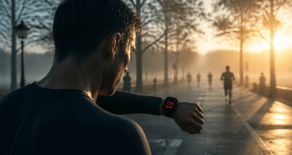 170 bpm course a pied coureur montre