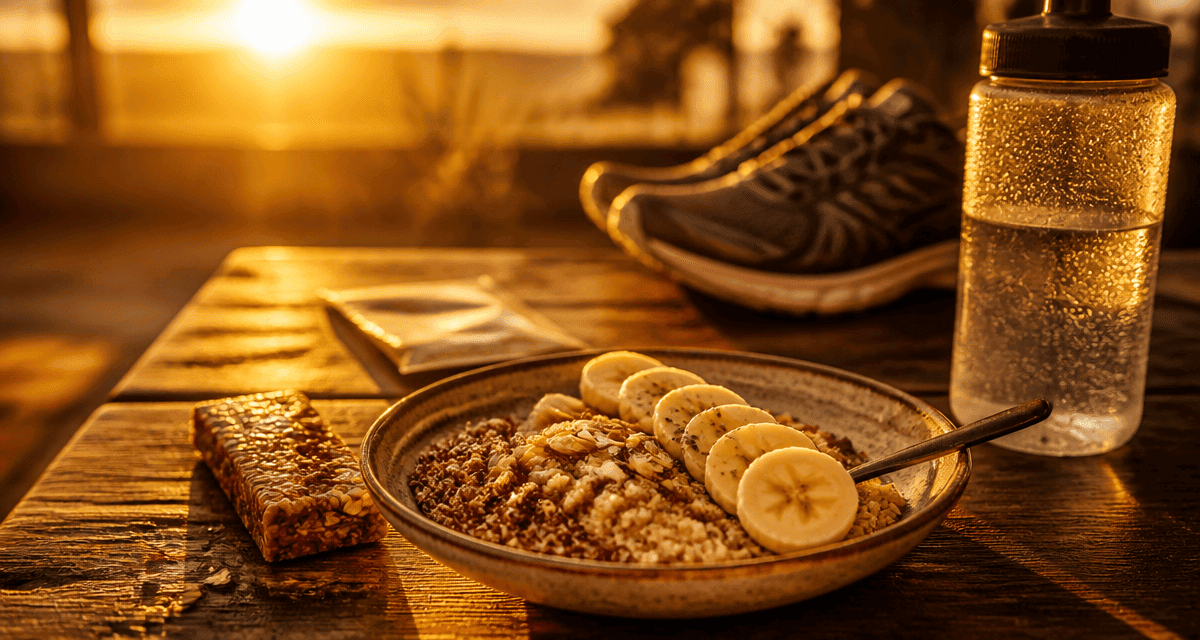 alimentation course a pied petit dejeuner sain