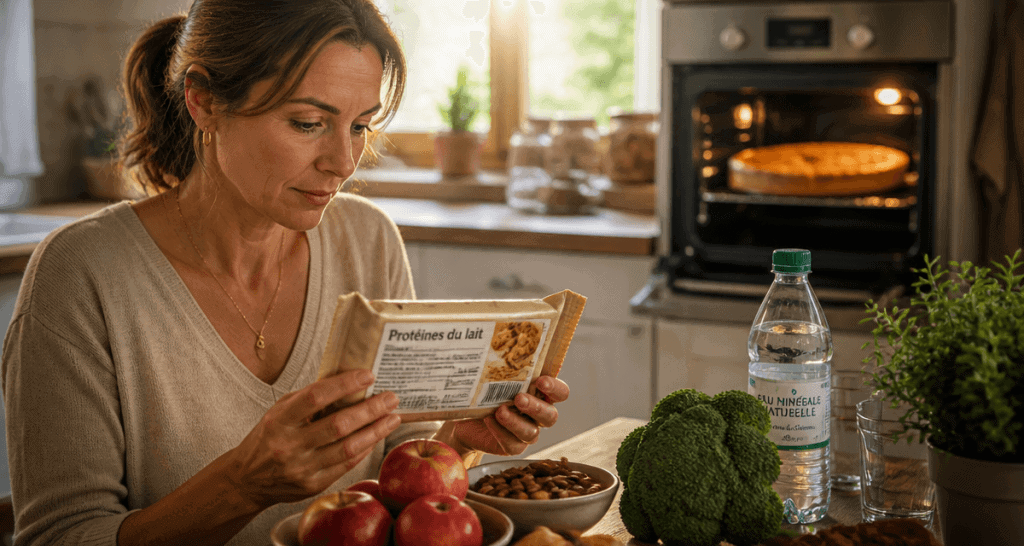 Lecture etiquette proteine du lait de vache cuisine