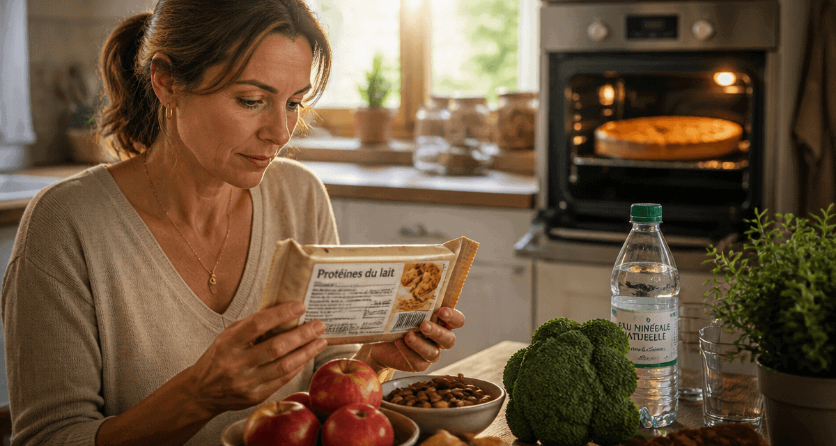 Lecture etiquette proteine du lait de vache cuisine