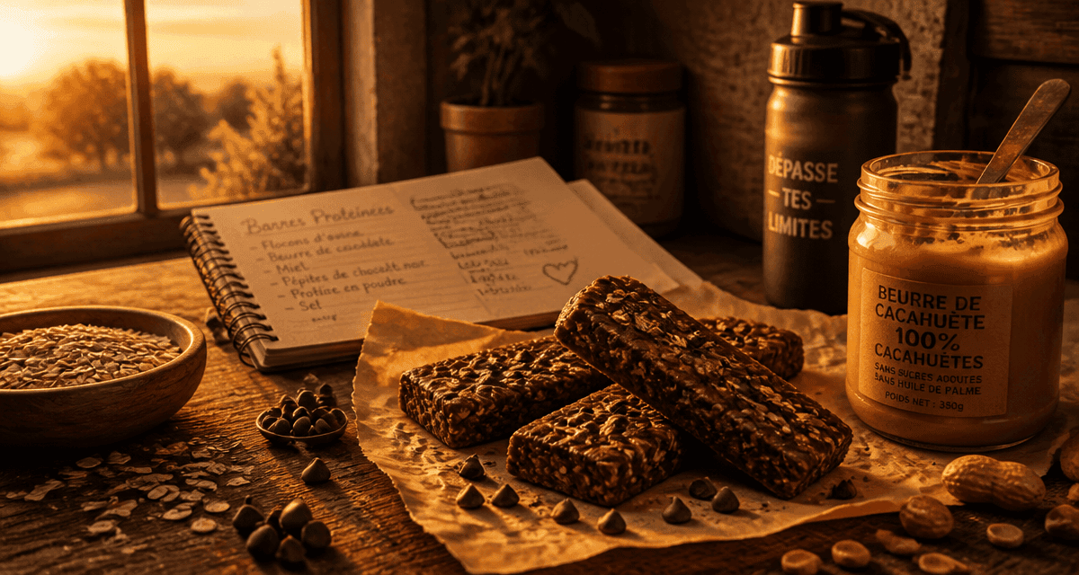 barres de cereales proteinees artisanales avec ingredients