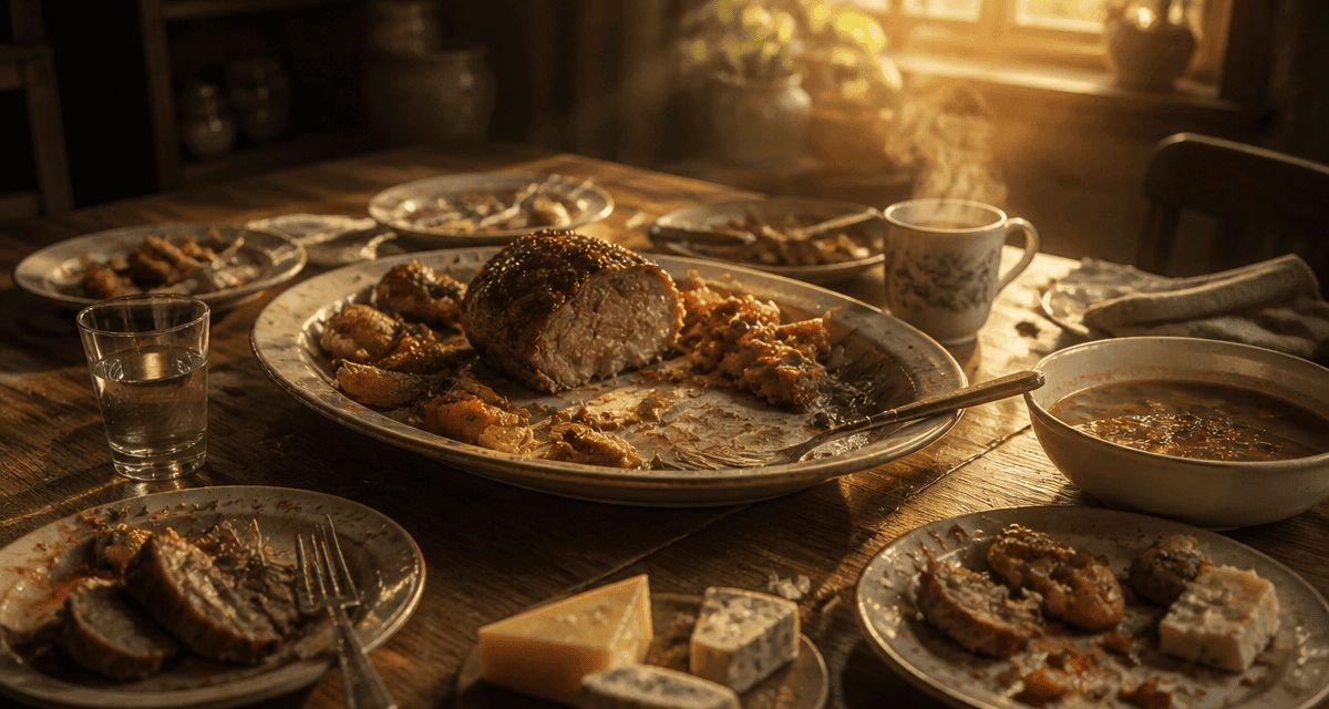 combien de temps pour eliminer un gros repas assiette restes