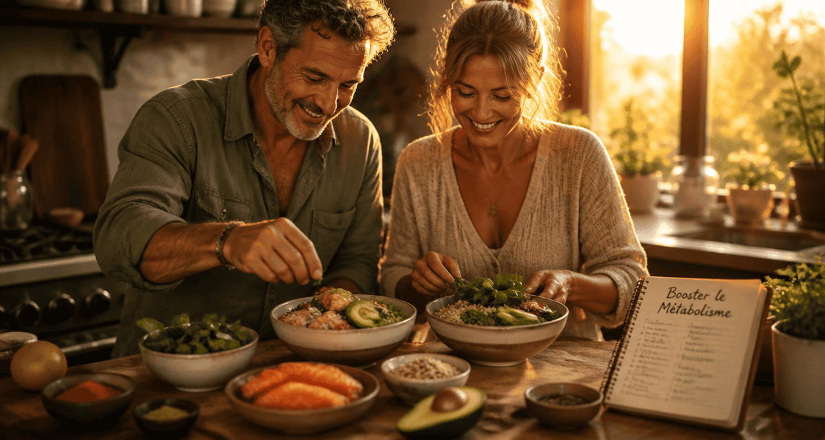comment augmenter son metabolisme apres 50 ans couple cuisine bowl energetique