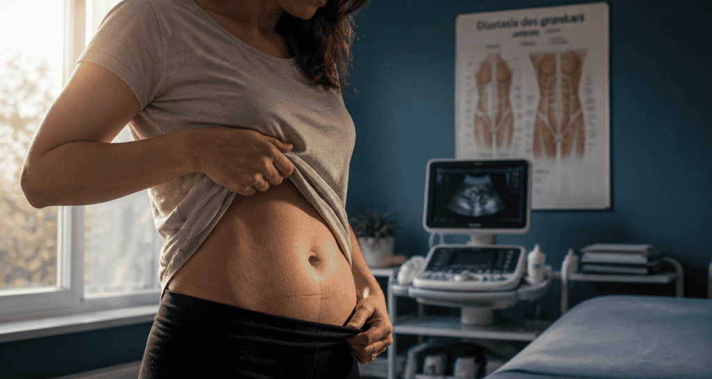 diastasis avant apres cicatrice abdomen femme