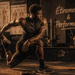 étirements musculation athlète miroir