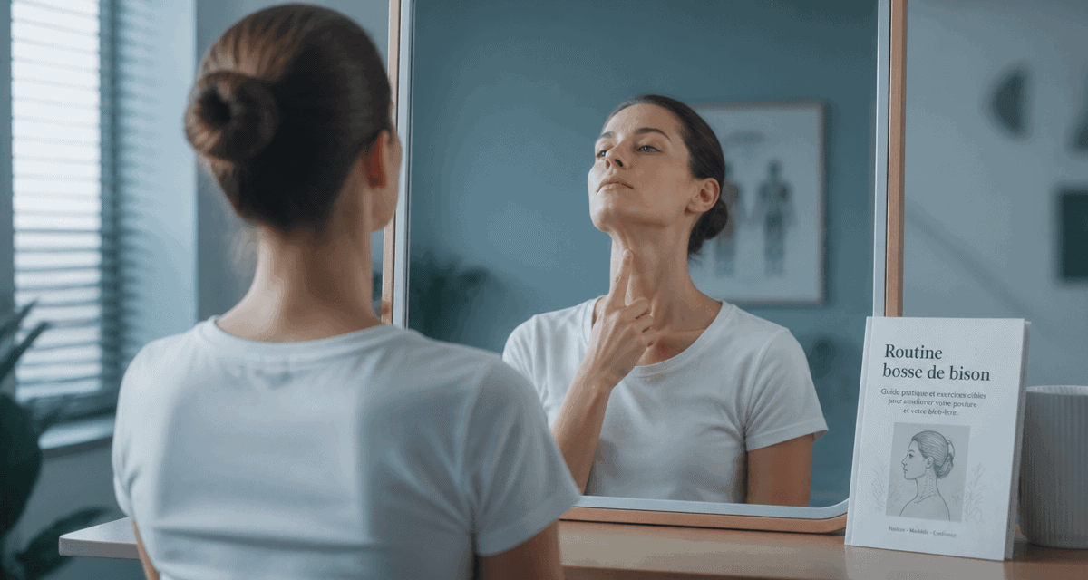 exercices bosse de bison femme miroir