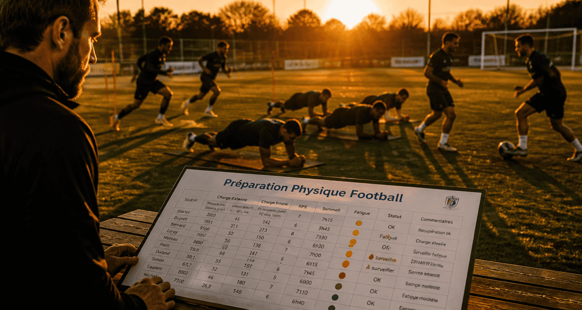 football préparation physique joueurs coach terrain
