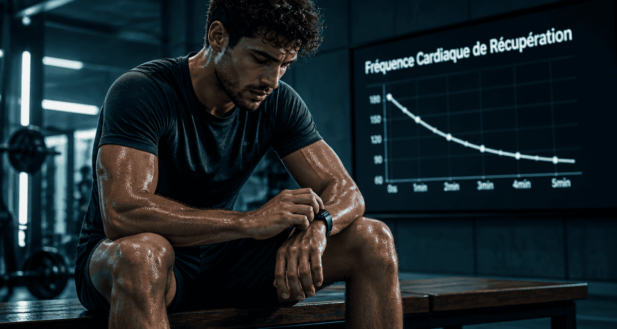athlete surveille frequence cardiaque de recuperation
