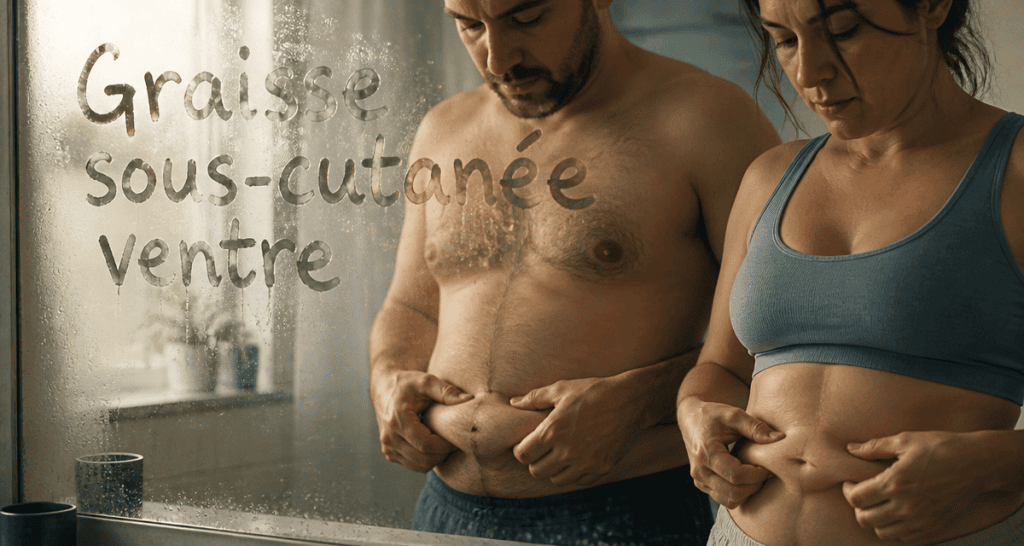 graisse sous cutanee ventre homme femme