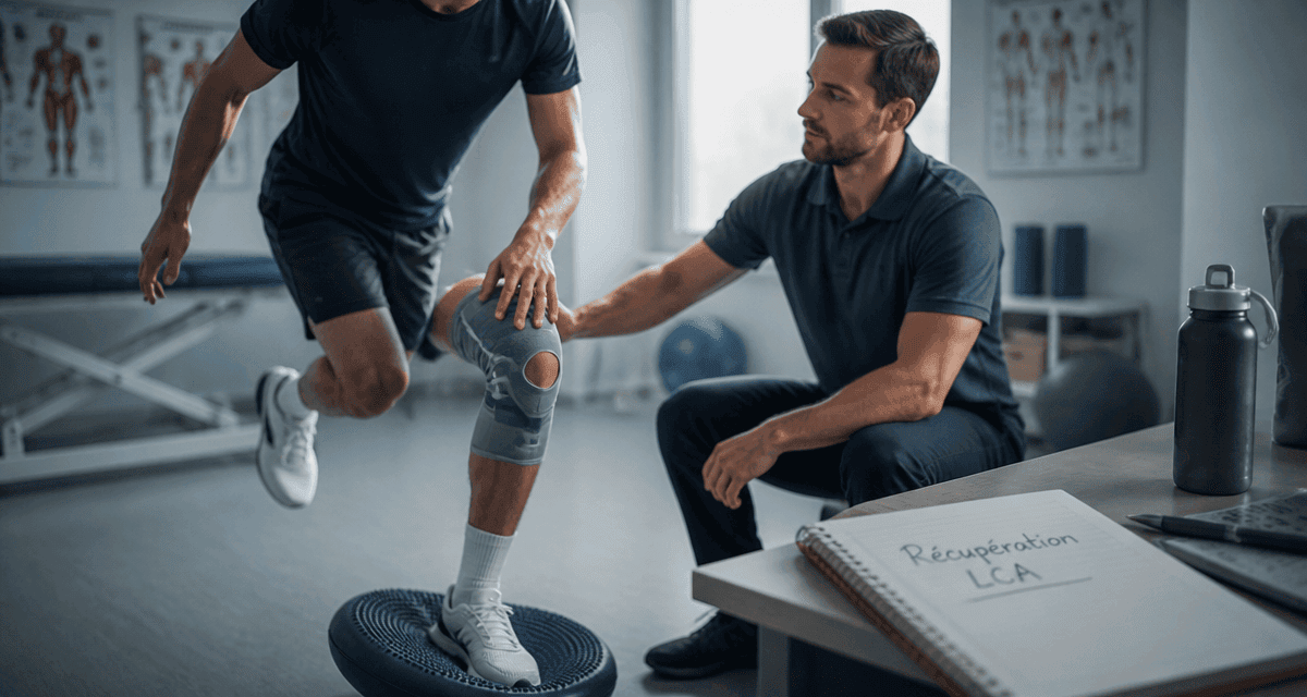 ligaments croisés genou combien de temps exercice rééducation