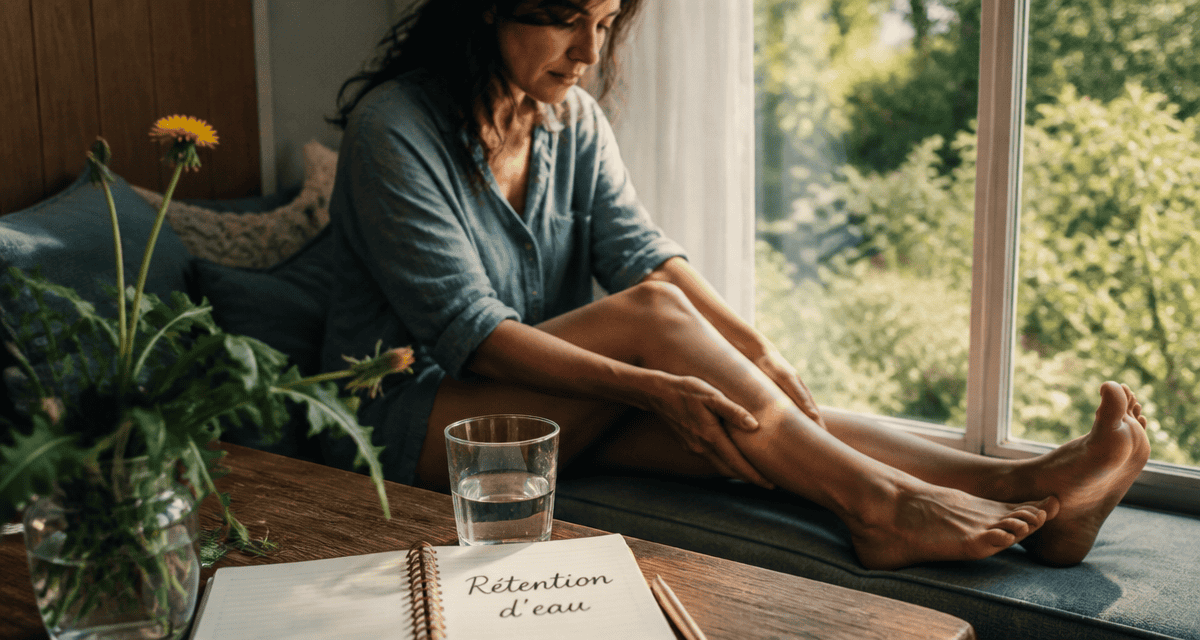 lutter contre la retention d eau femme massant cheville