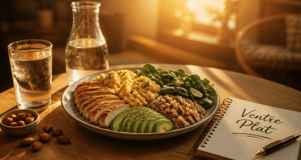 maigrir du ventre alimentation assiette équilibrée