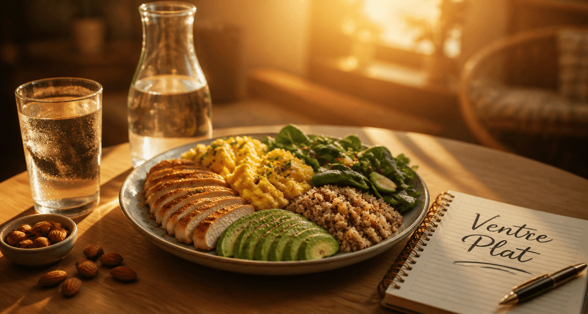 maigrir du ventre alimentation assiette équilibrée
