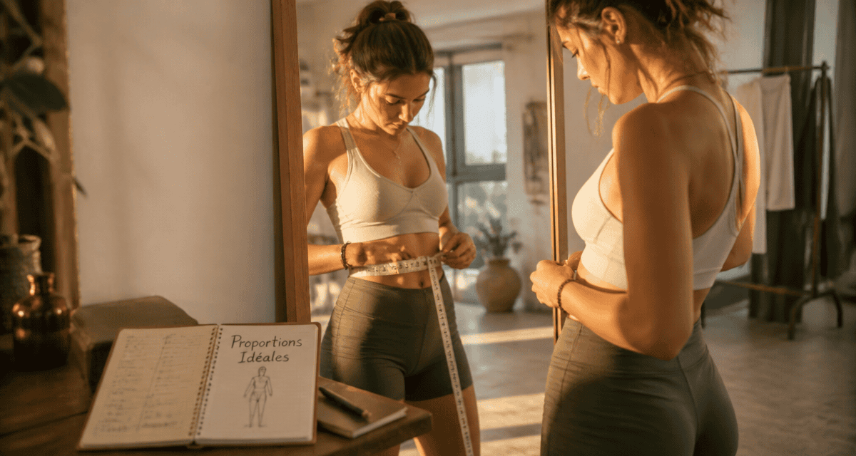 mensurations ideales femme 1m70 prise mesure miroir