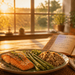 Perdre poids 1 semaine assiette saumon quinoa