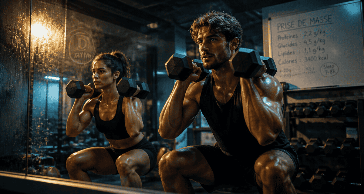 programme prise de masse debutant squat homme femme