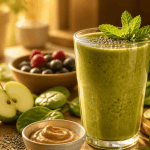 smoothie proteine pour maigrir avec epinards et graines de chia