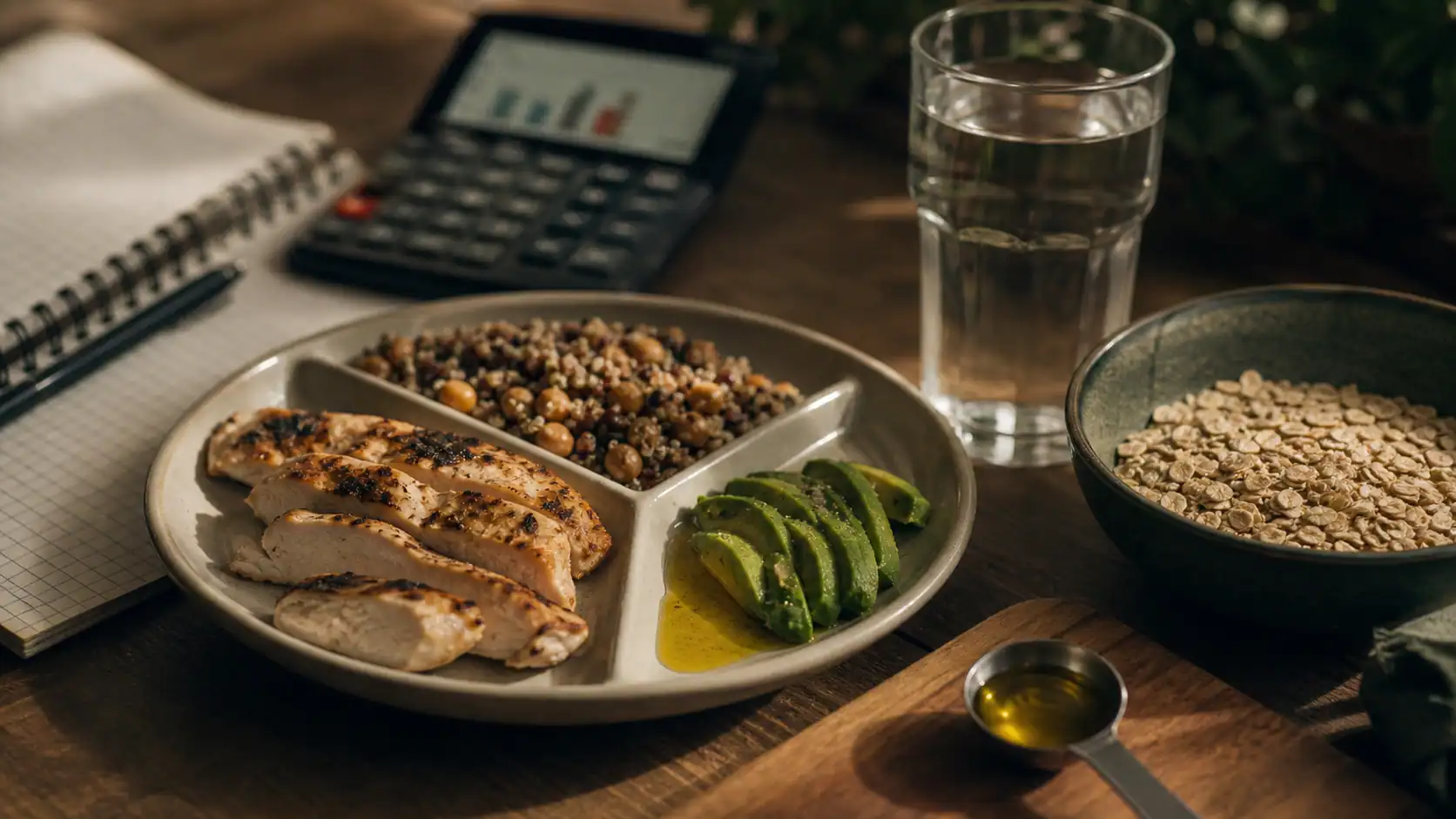 2000 calories par jour : assiette équilibrée, portions mesurées