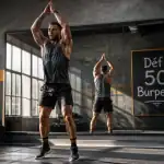 50 burpees par jour avant apres athlète salle de sport
