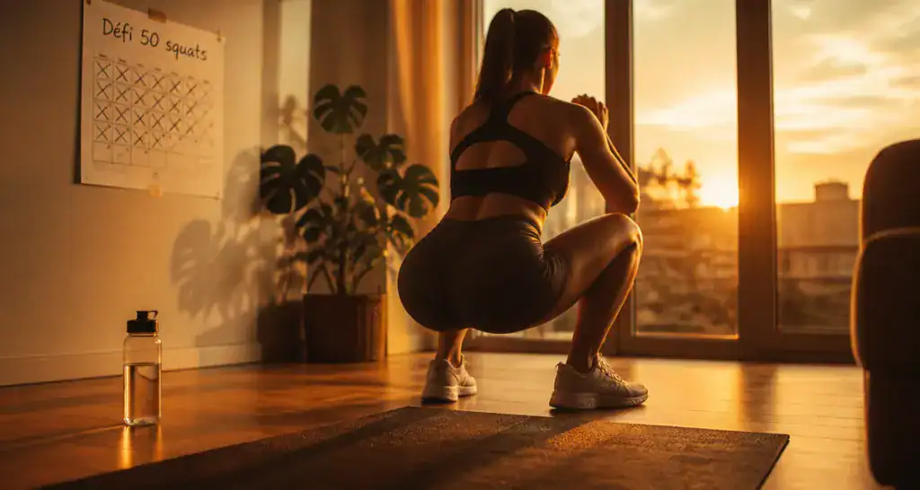 50 squats par jour avant apres femme squat salon