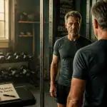Fonte musculaire et perte de poids homme miroir