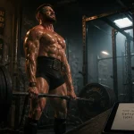 Force musculation : 1RM et système nerveux, powerlifter en salle