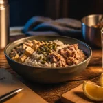 Que manger apres le sport : bowl de récupération express avec riz, thon ou tofu