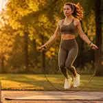 saut a la corde et perte de poids femme parc