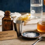 Boisson anti crampes maison au citron, sel marin et miel pour le sport