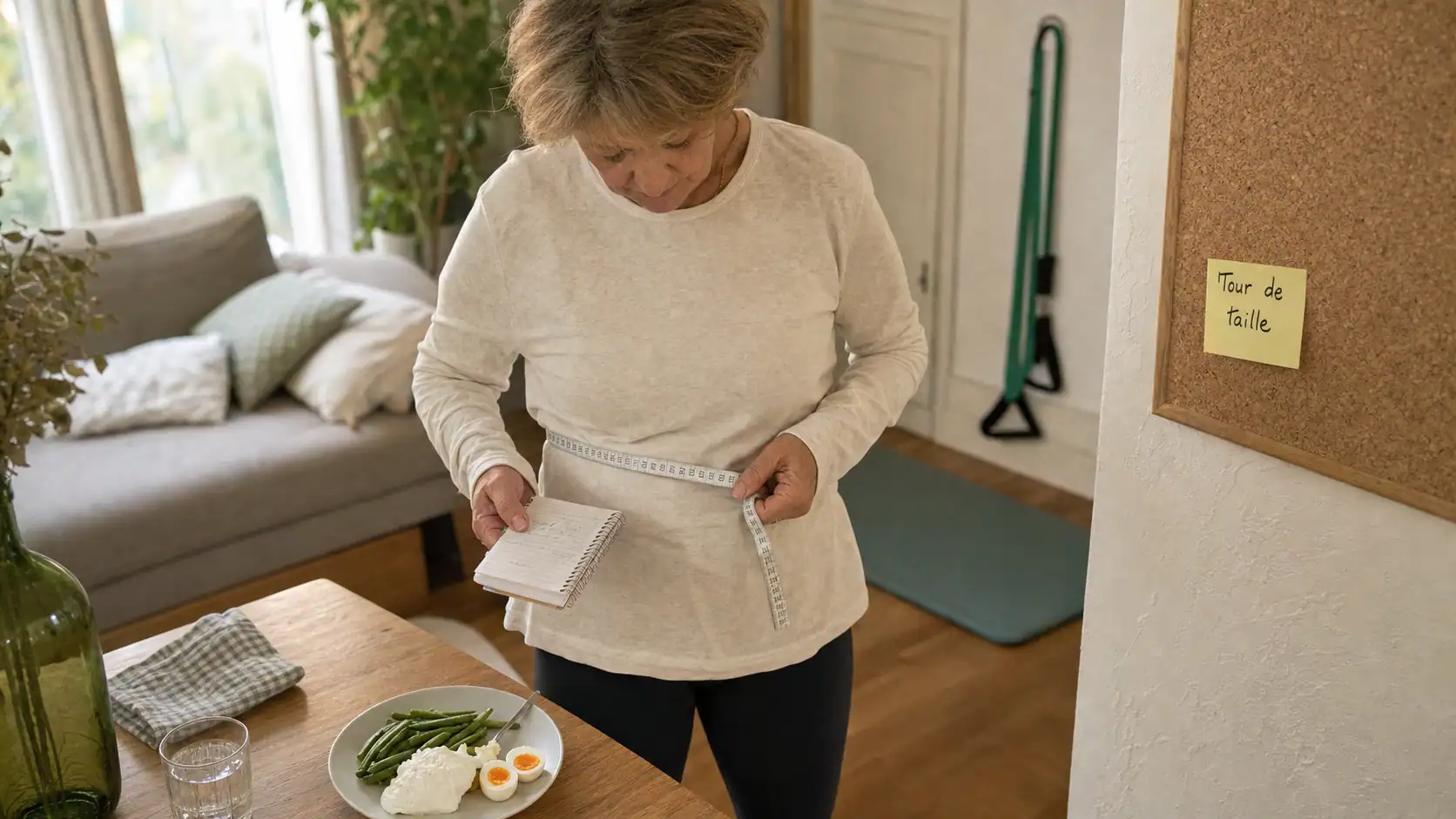Tour de taille pour perdre du ventre femme 50 ans, alimentation et mouvement