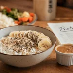 Recette riche en proteine musculation : bol skyr avoine pour 30 g de protéines
