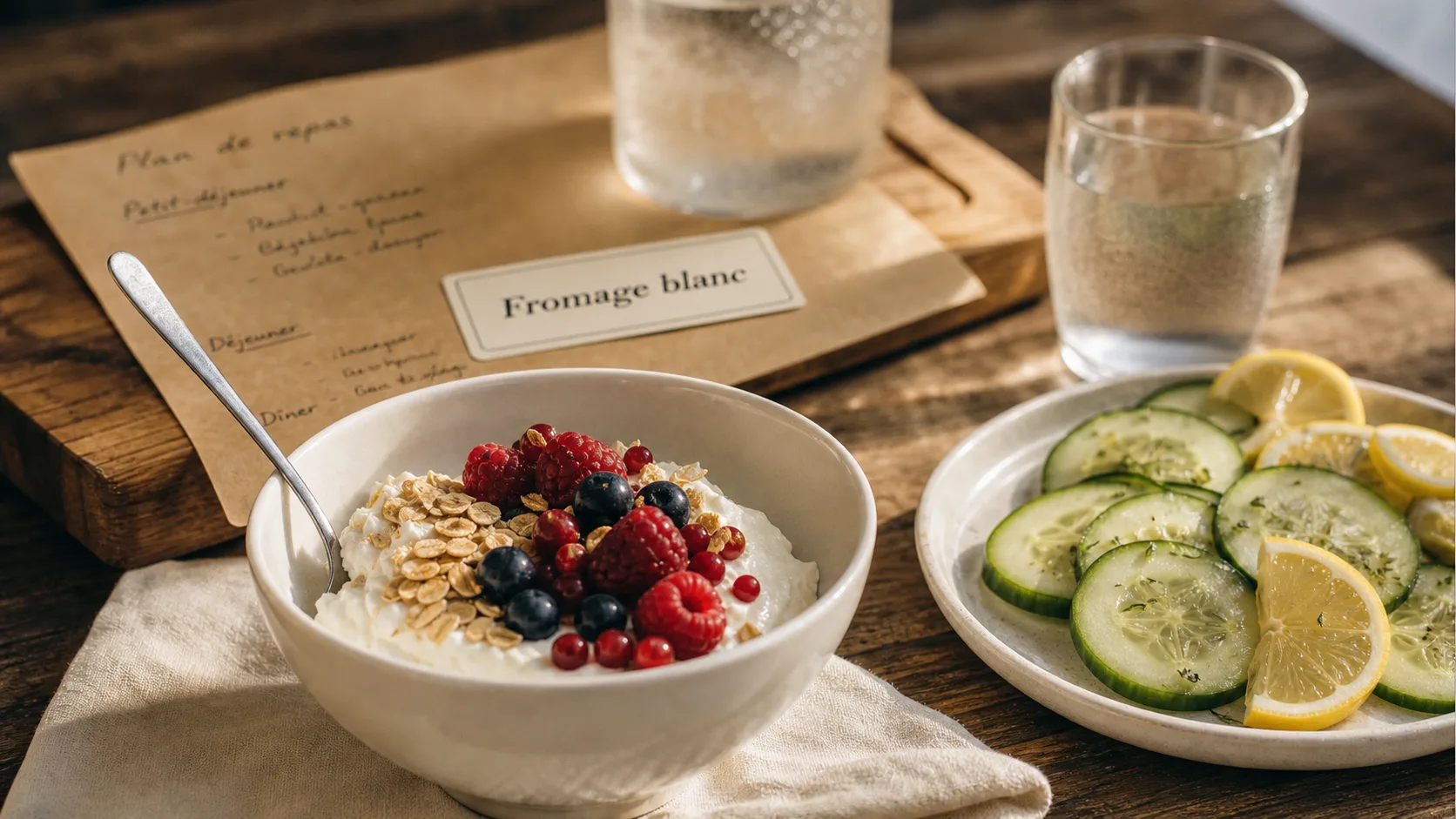 Régime au fromage blanc : bol de fromage blanc pour mincir