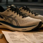 Chaussure running route : amorti, drop sur semelle