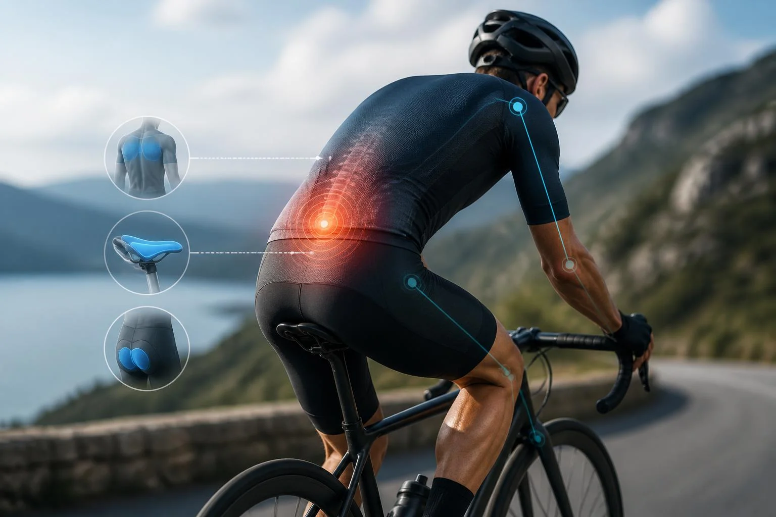 Mal de dos à vélo : selle, posture et gainage