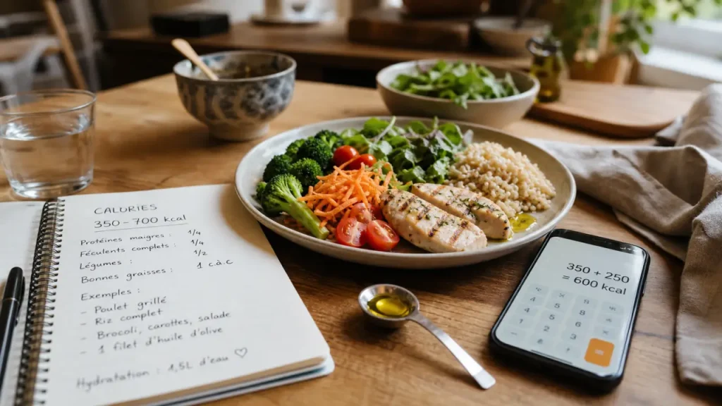 Quoi manger pour maigrir sans faim : protéines, fibres et portions qui tiennent vraiment