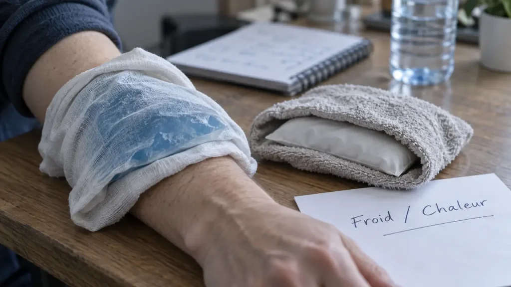 Tendinite : froid au début, chaleur quand la raideur s’installe