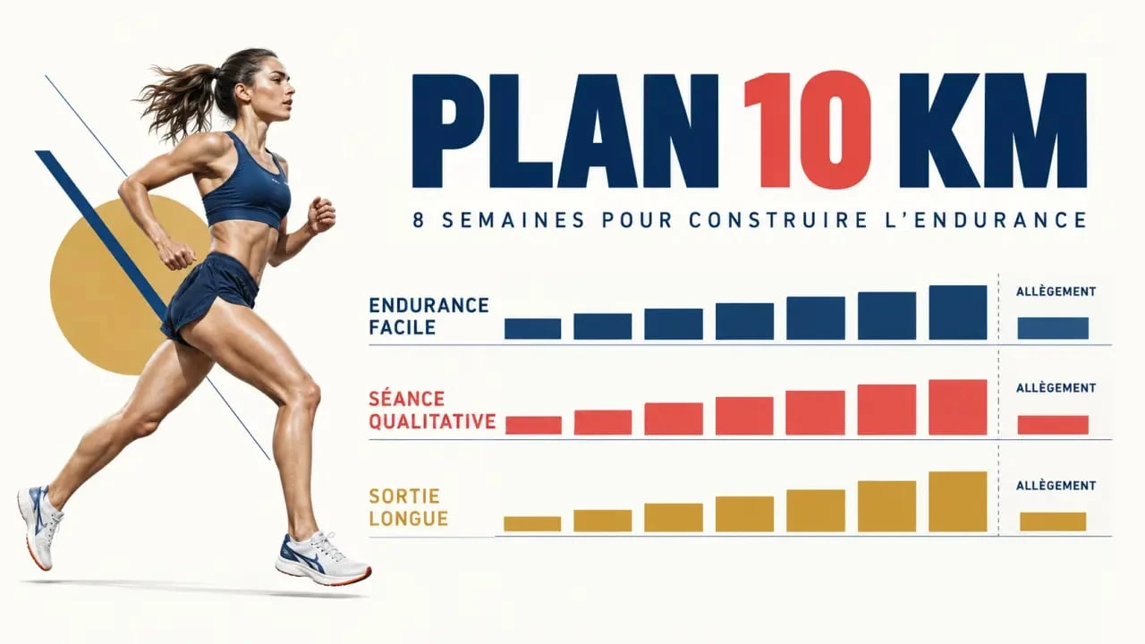 Plan d entraînement 10 km sur 8 semaines avec endurance, fractionné et sortie longue