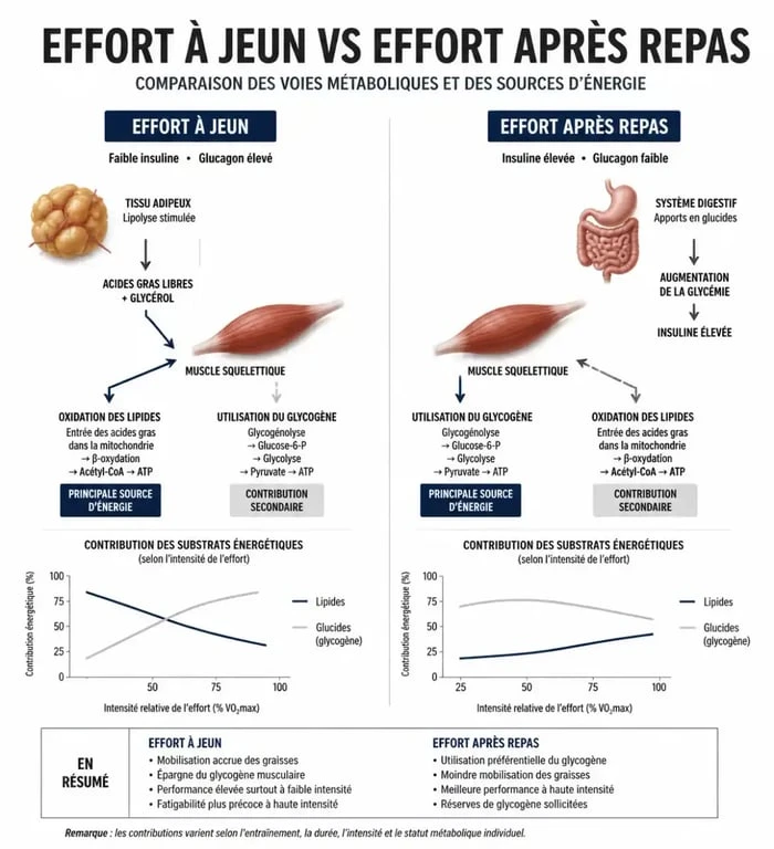 Infographie métabolisme perte de poids manger avant ou apres le sport