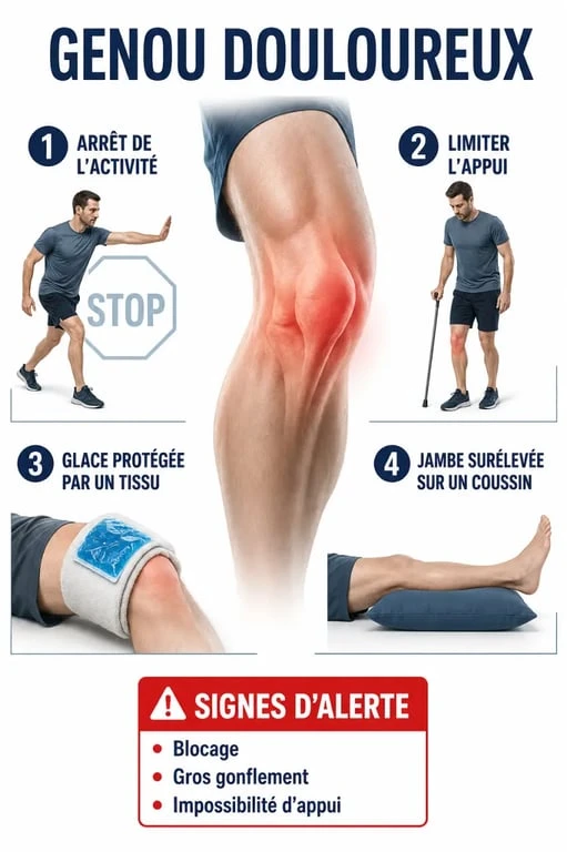 Fissure meniscale que faire : gestes immédiats et signes d’alerte pour le genou