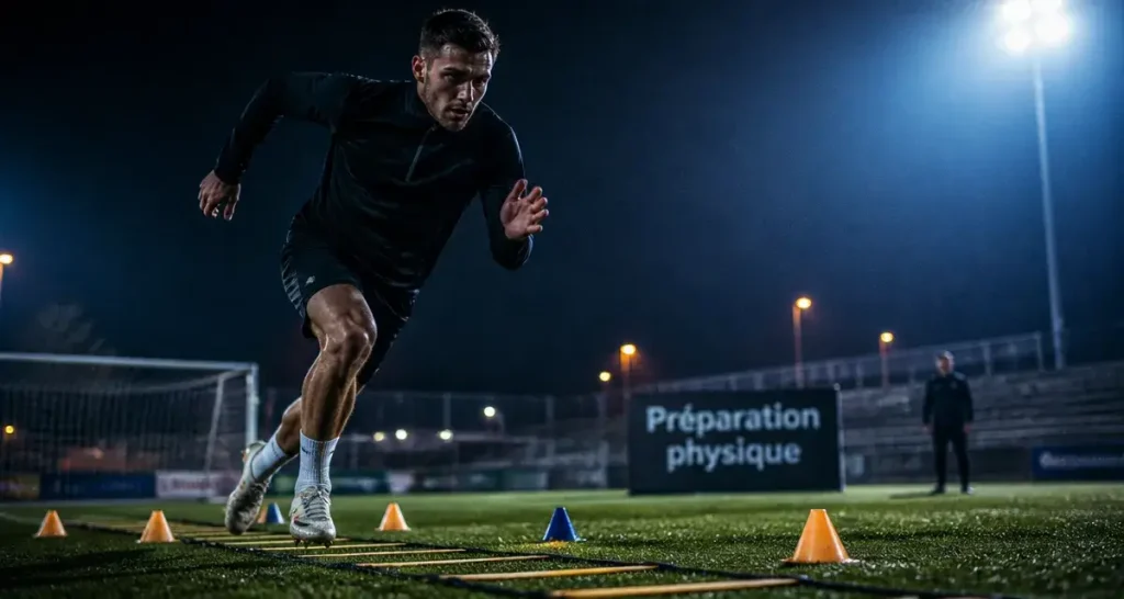 Exercices physiques football : la séance type qui combine vitesse, gainage et jeu réduit