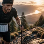 Programme trail 40 km en 10 semaines, coureur sur sentier rocheux