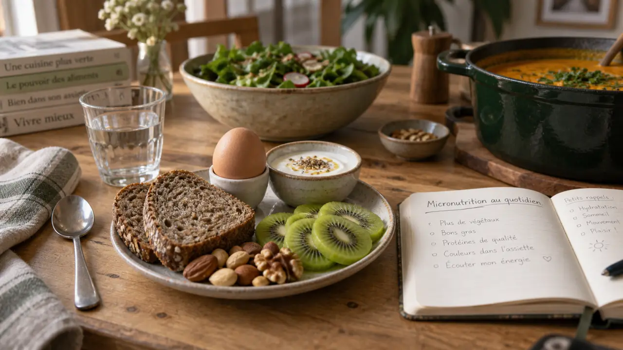 Régime micronutrition menu type : petit-déjeuner équilibré