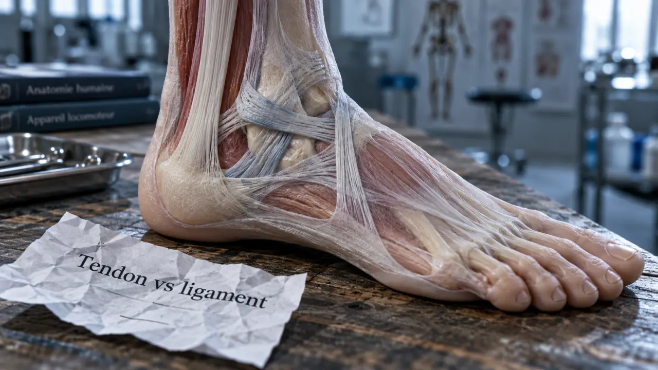Différence entre tendon et ligament : cheville, tendons et ligaments