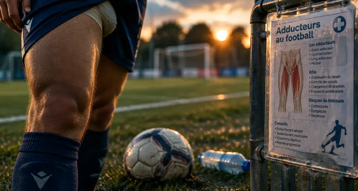 Douleur adducteur foot : reprise seulement si mouvements maîtrisés