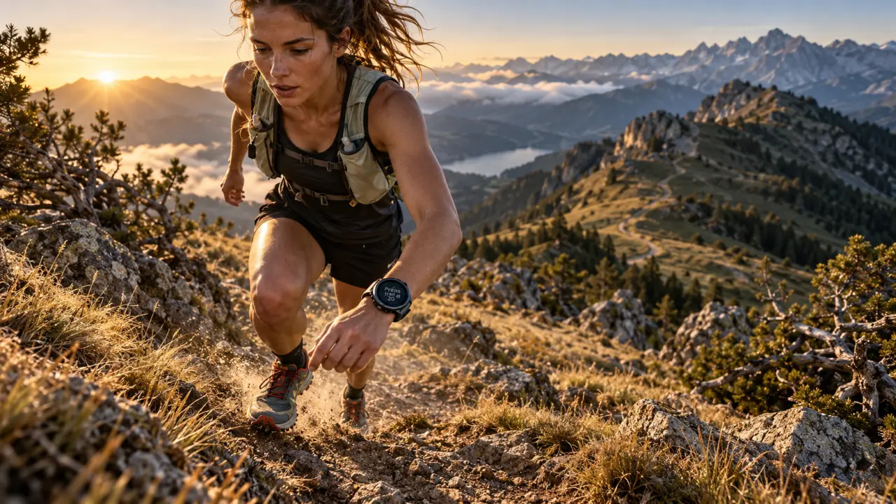 Entrainement trail : coureuse sur sentier de terre
